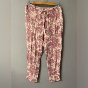 Chaser tropical print viscose/spandex pants. Size Sm/Med